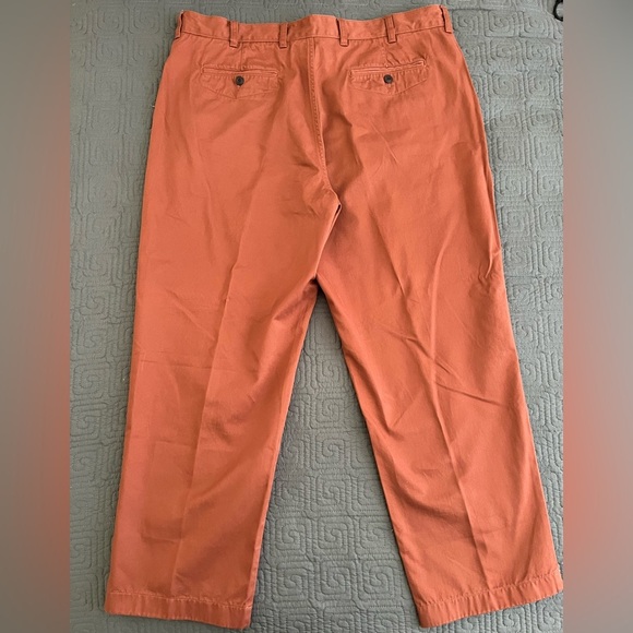 L.L. Bean Men's Lakewashed Khakis in Rust - Picture 3 of 4